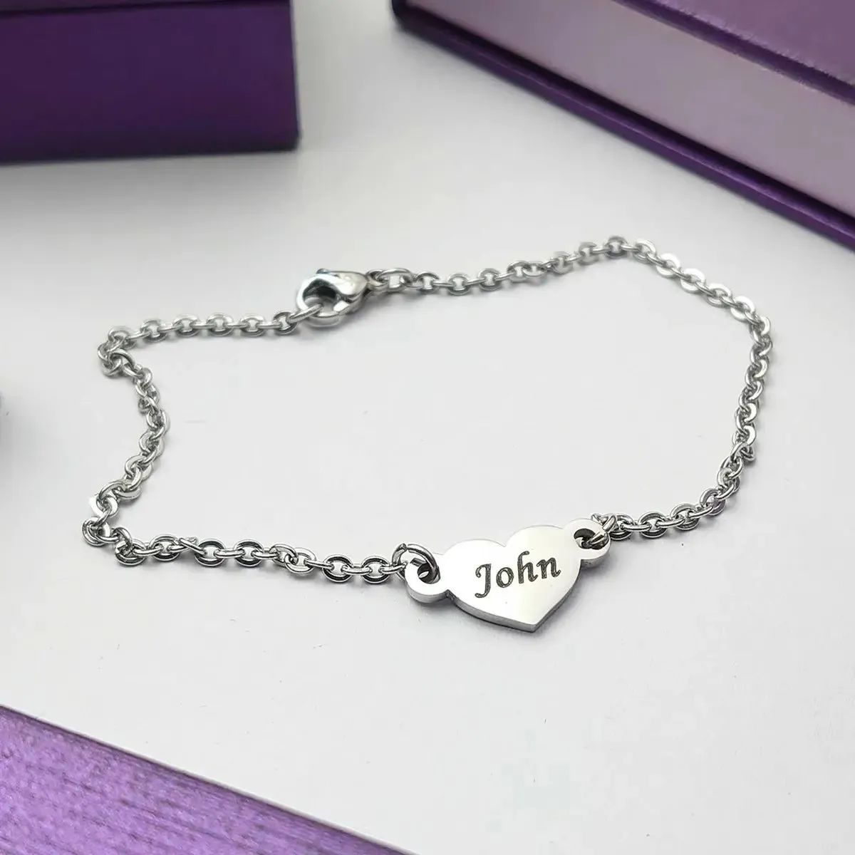 Precious Heart Name Bracelet