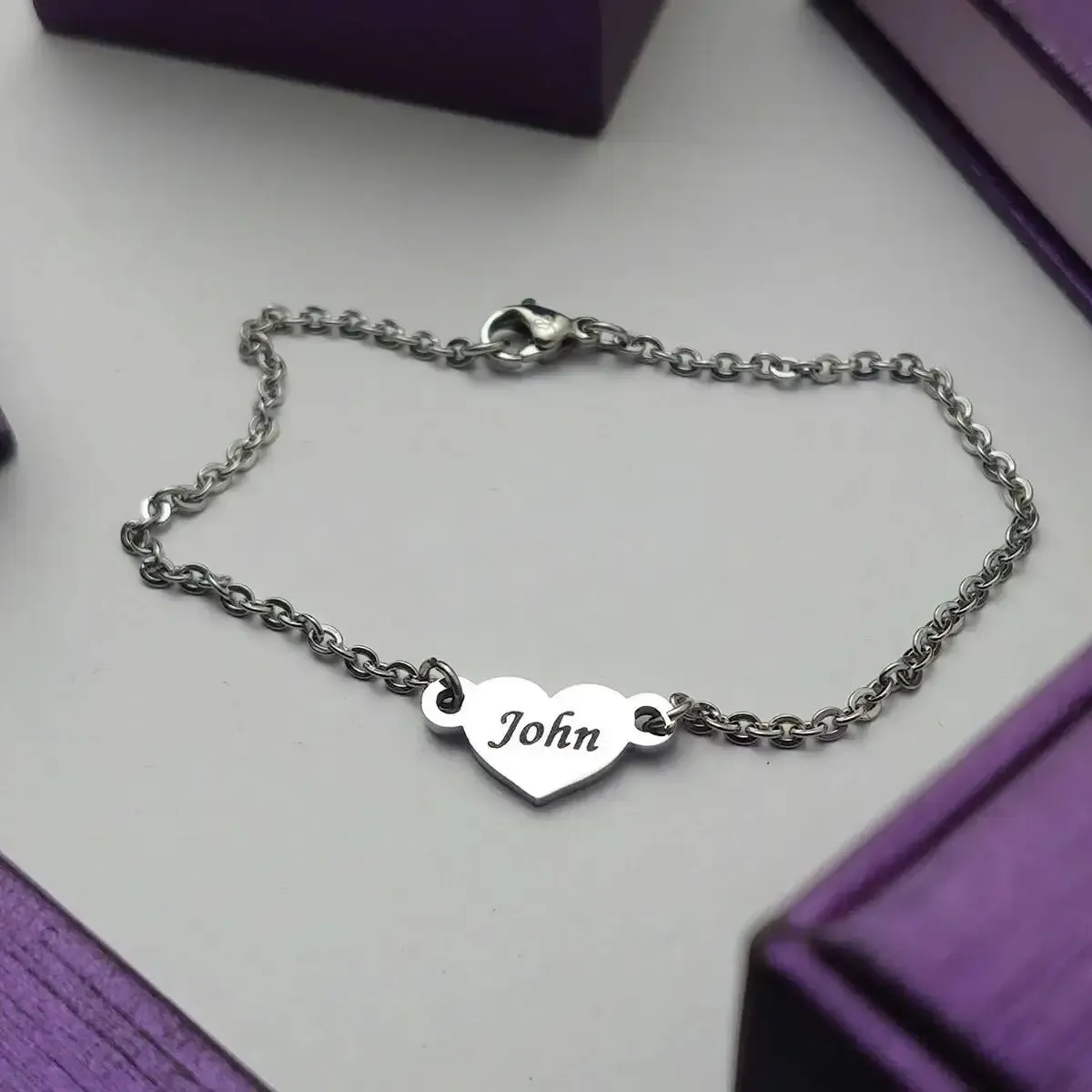 Precious Heart Name Bracelet