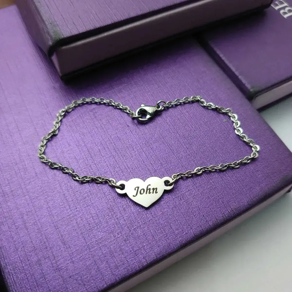 Precious Heart Name Bracelet