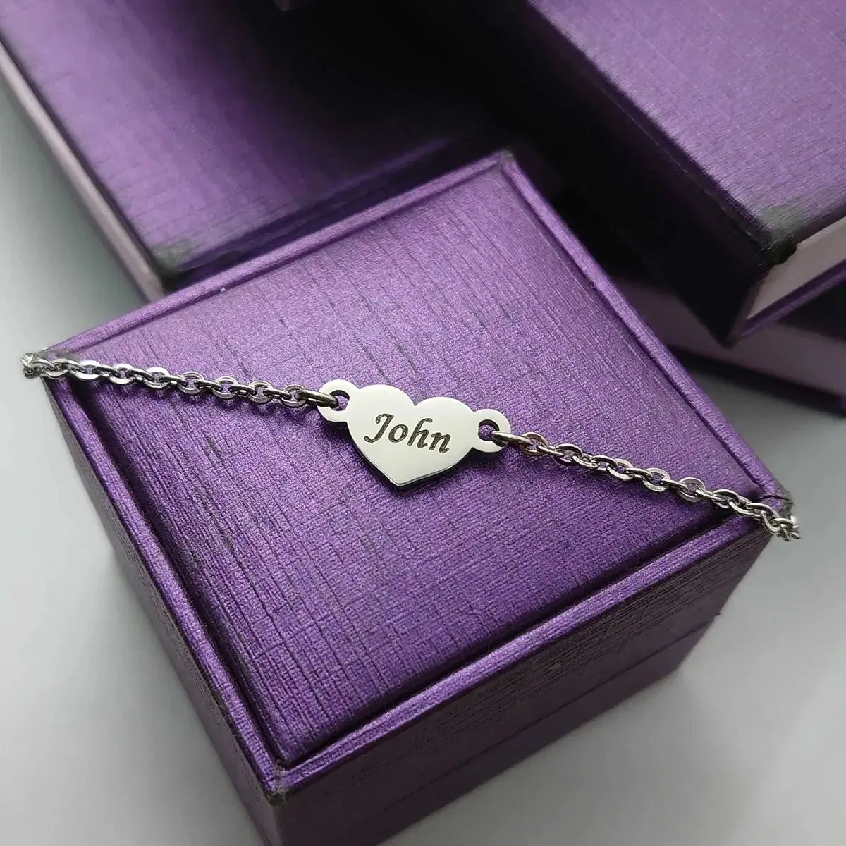 Precious Heart Name Bracelet