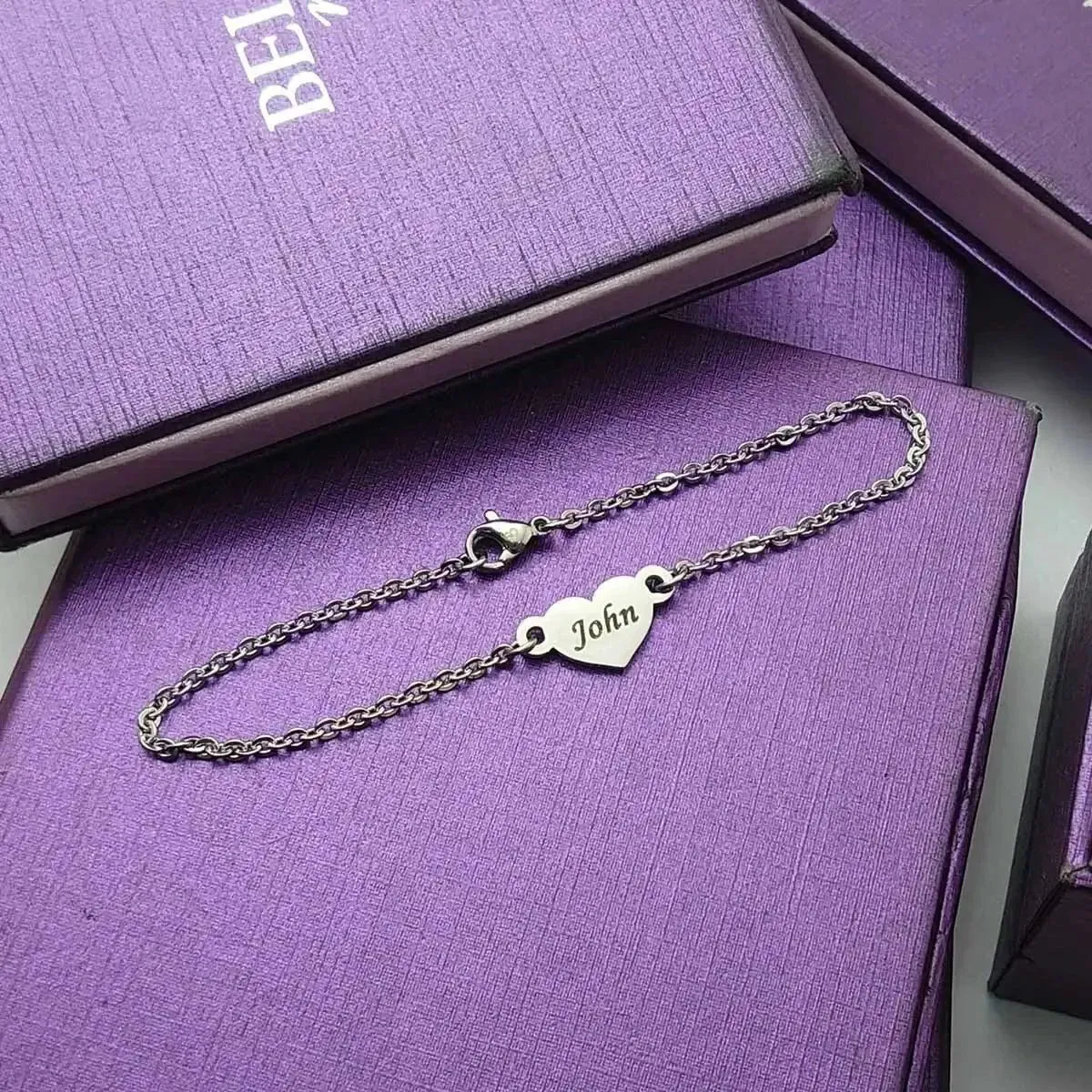 Precious Heart Name Bracelet
