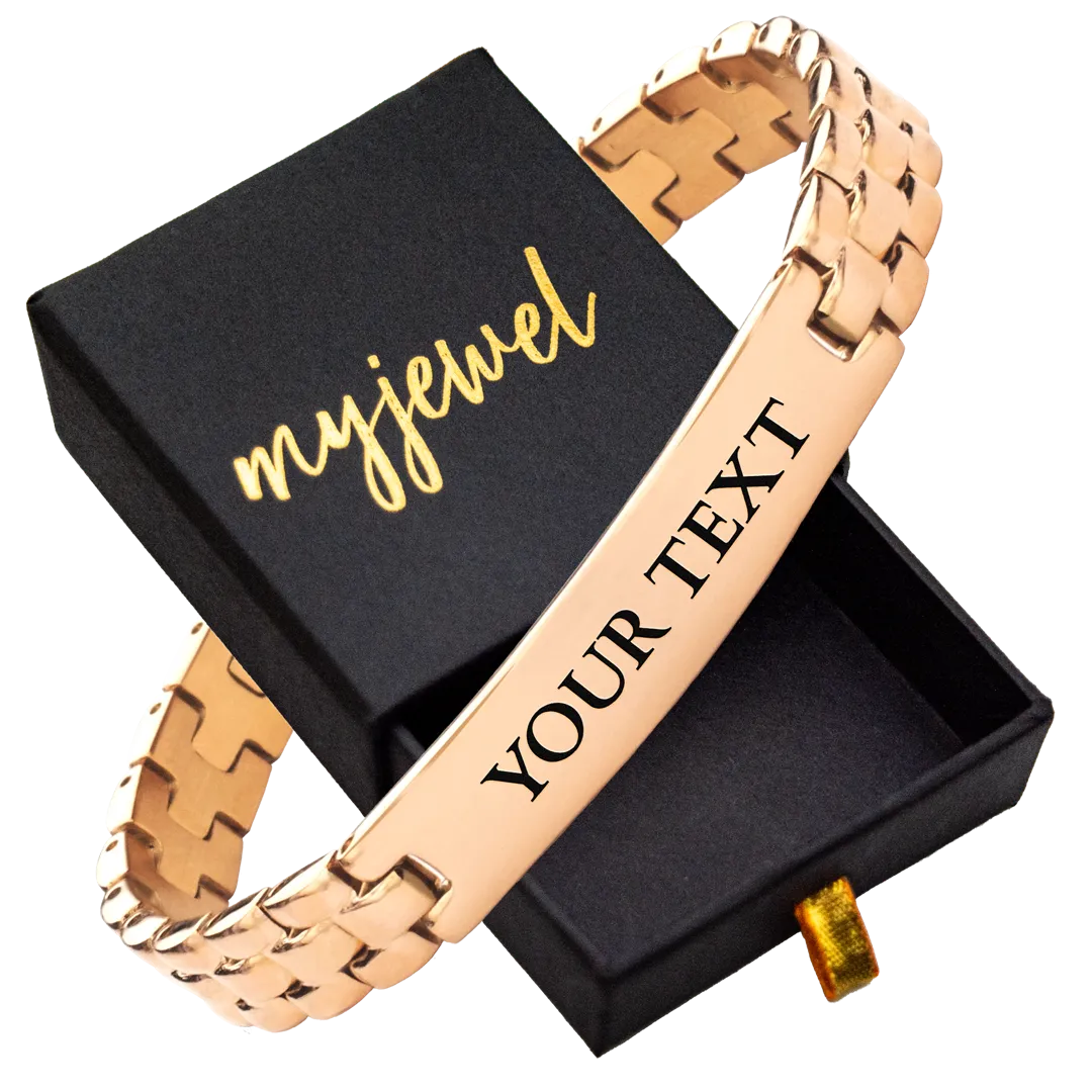 Premium Steel Engravable Bracelets for Men & Women - Available in 4 Colors