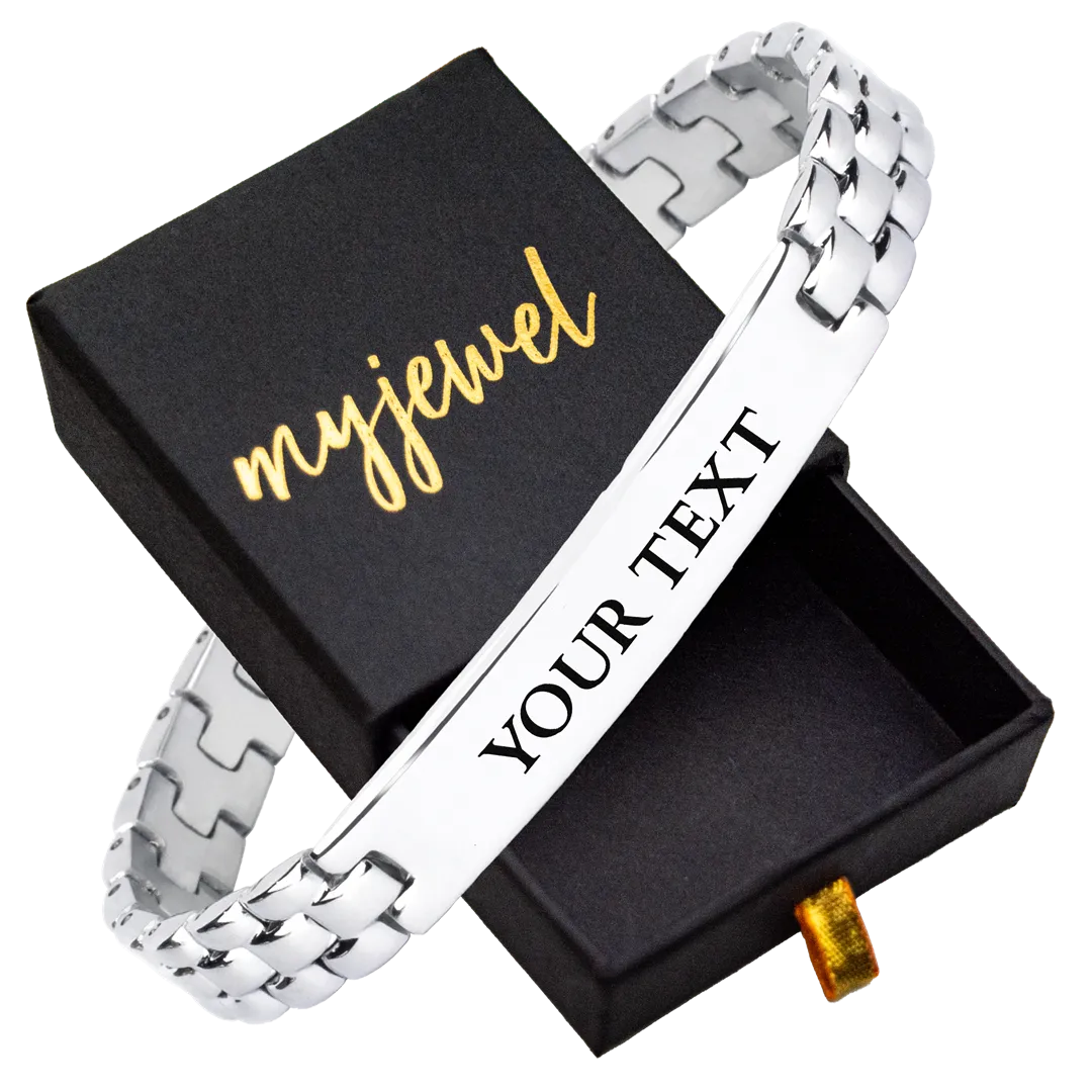 Premium Steel Engravable Bracelets for Men & Women - Available in 4 Colors