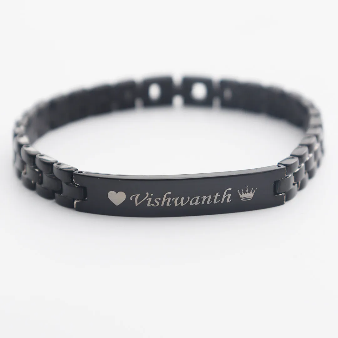 Premium Steel Engravable Bracelets for Men & Women - Available in 4 Colors