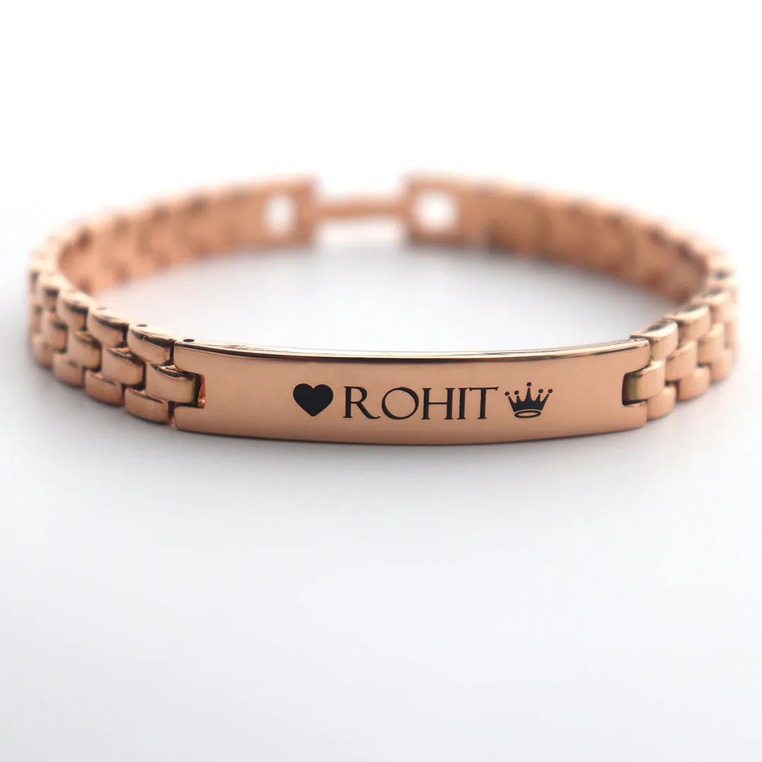 Premium Steel Engravable Bracelets for Men & Women - Available in 4 Colors