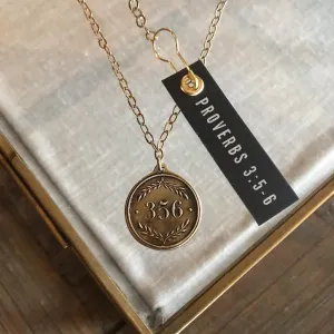 Proverbs 3:5-6 Pendant Necklace