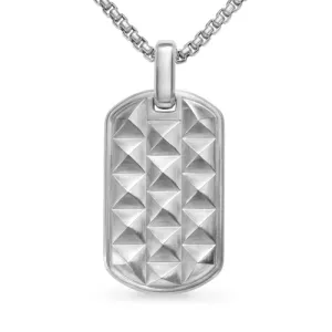 Pyramid Tag in Sterling Silver, 35mm