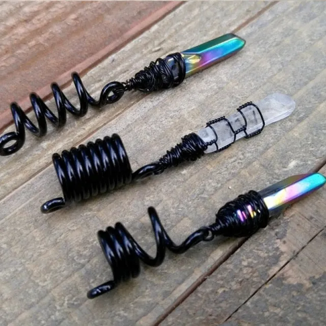 Rainbow Crystal Dread Beads