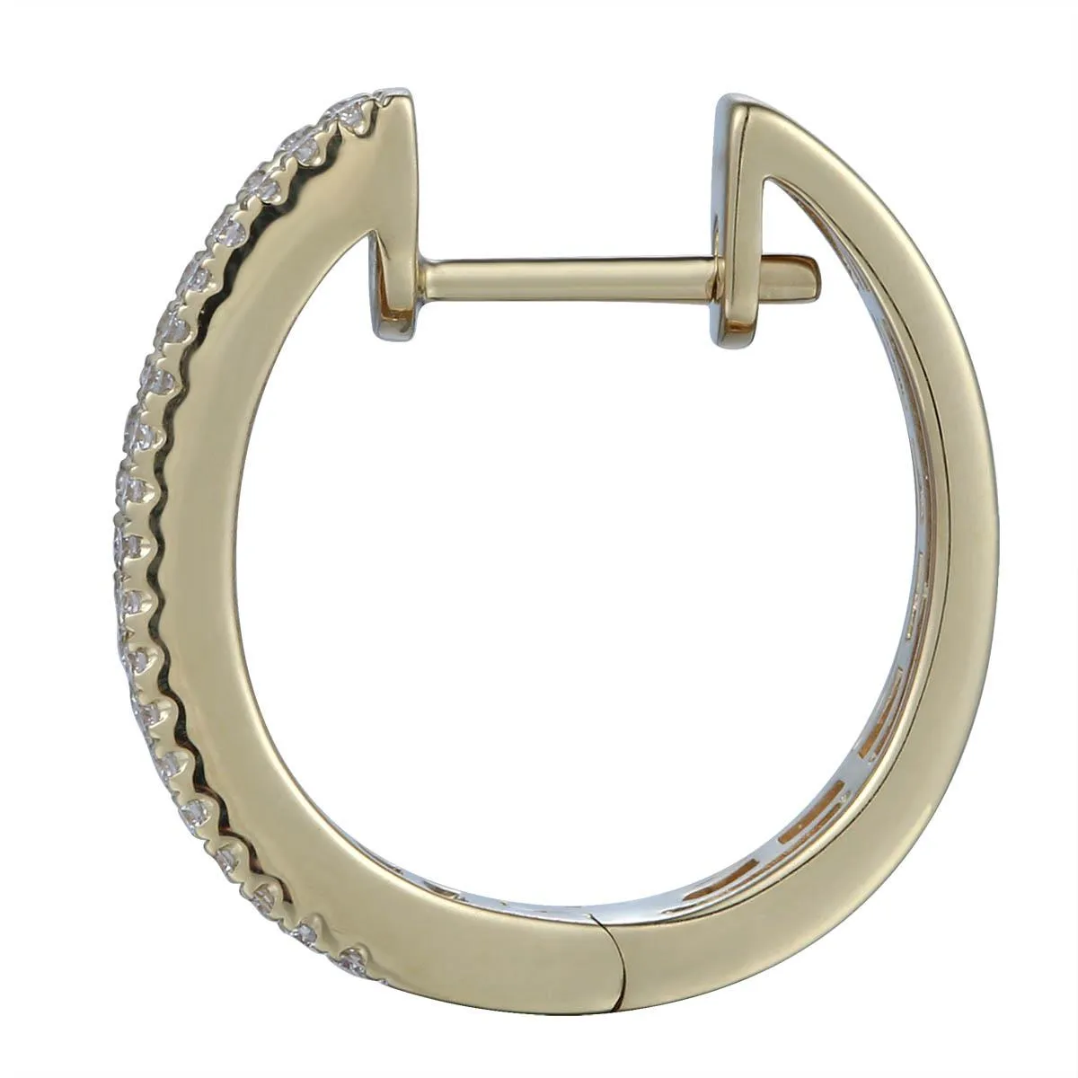 Rainbow Sapphire & Diamond Rose Gold Hoop Earrings