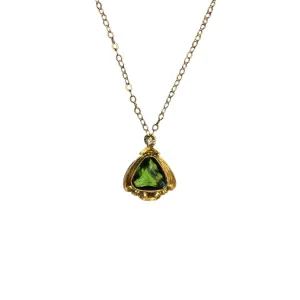 Rare Art Deco Tourmaline and Diamond Necklace