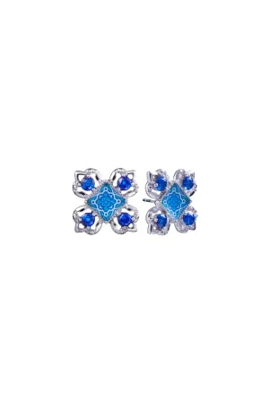 [Rare Bird Collection] Sapphire Symphony Stud Earrings