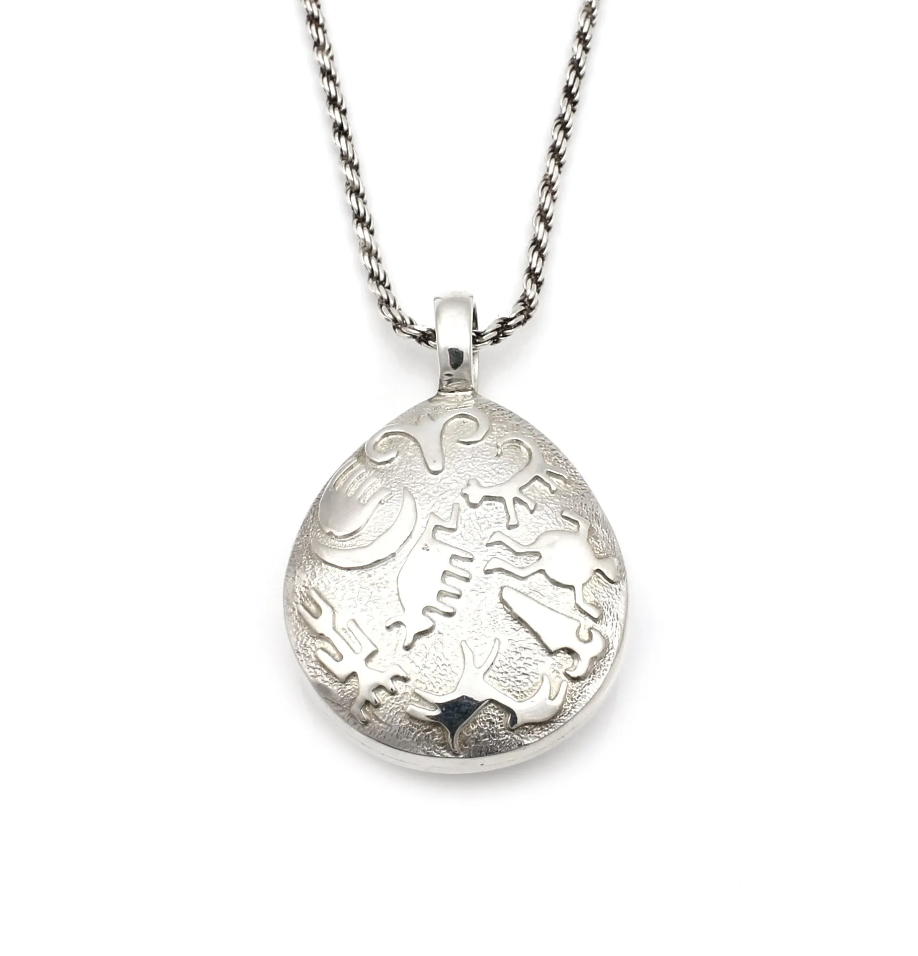 Reversible Tear Drop Pendant