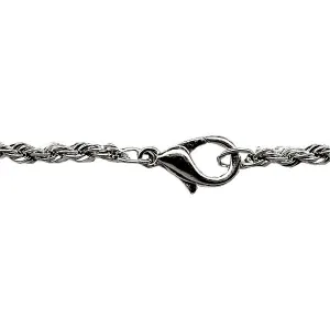Rhodium Plated Rope Chain