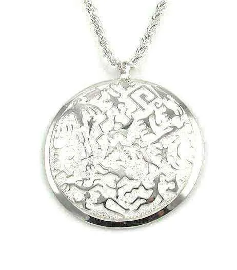Rock Art Round Pendant