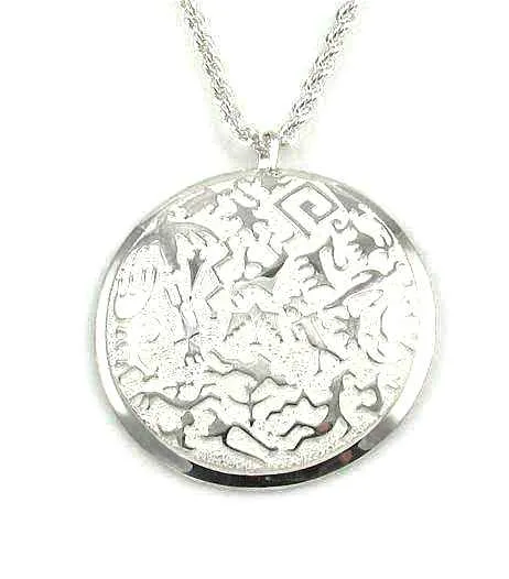 Rock Art Round Pendant