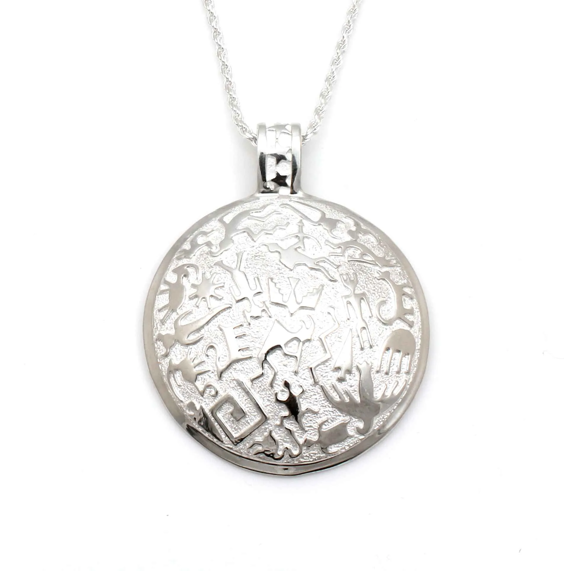 Rock Art Round Pendant