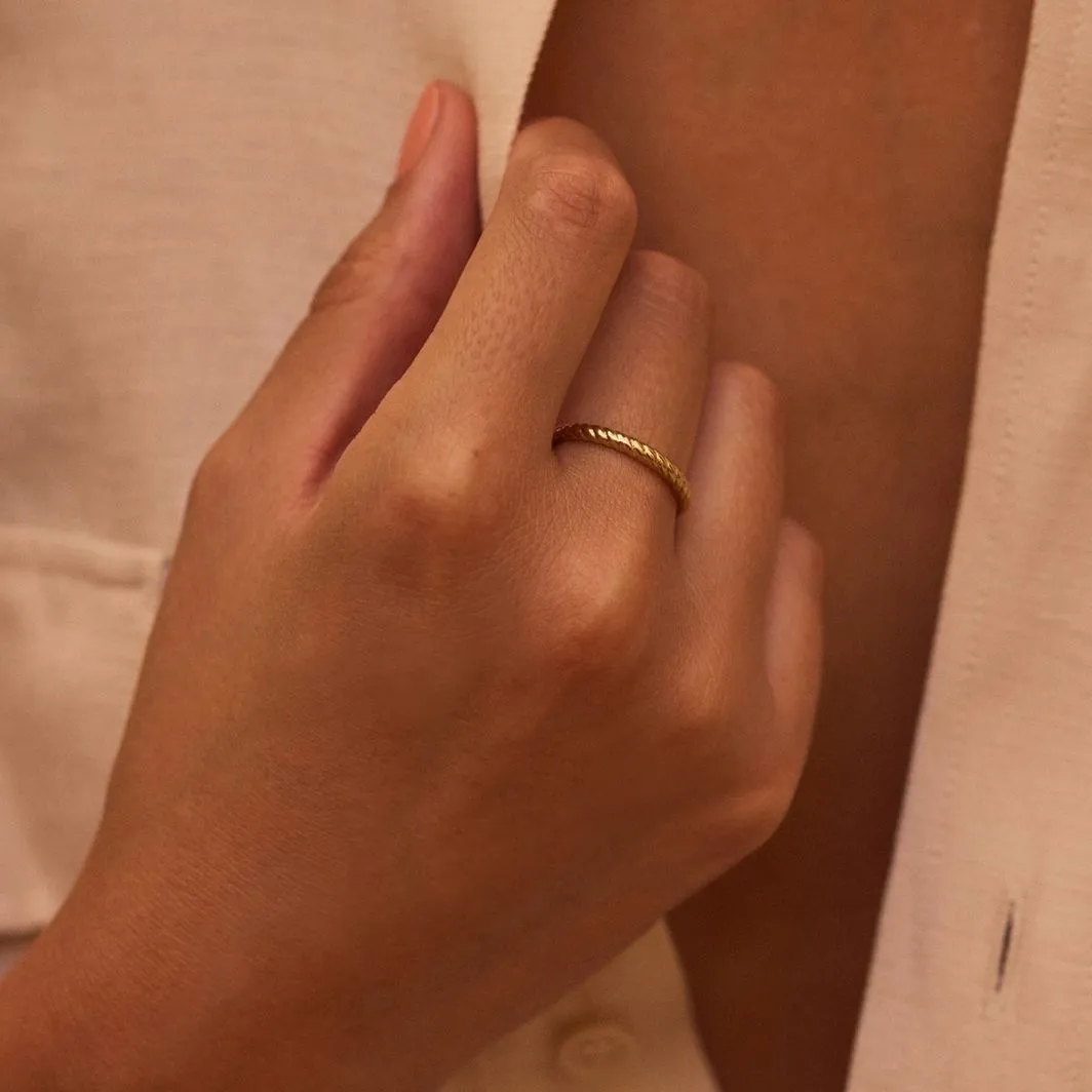 Rope Ring Gold