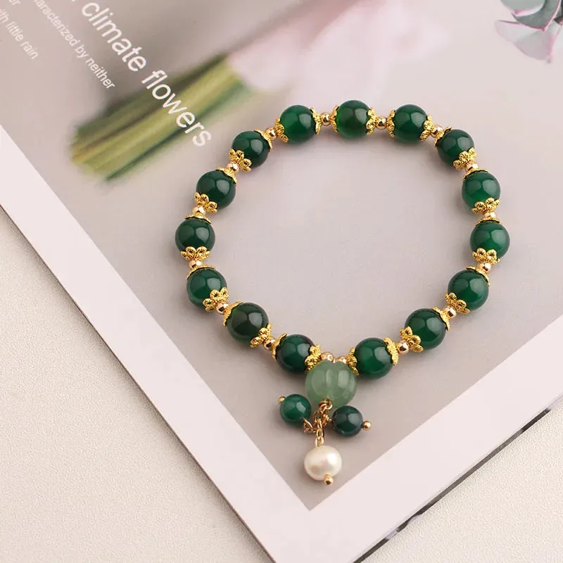 Rose sisi Korean amethyst bracelet for women temperament the heart of the ocean long life lock friendship bracelets jewelry gift