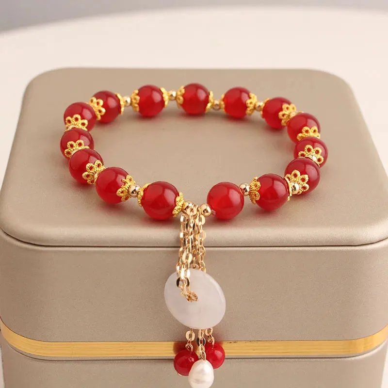 Rose sisi Korean amethyst bracelet for women temperament the heart of the ocean long life lock friendship bracelets jewelry gift