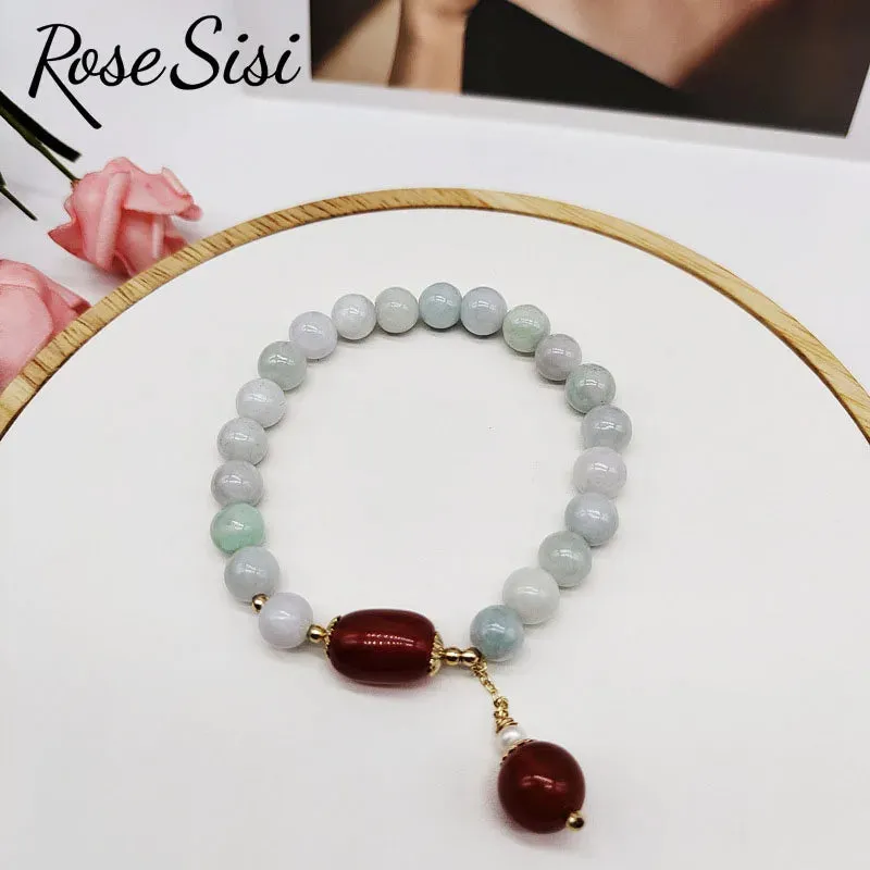 Rose sisi New Chinese style crystal bracelet for women color  jewelry handmade women's bracelet transfer present for gift