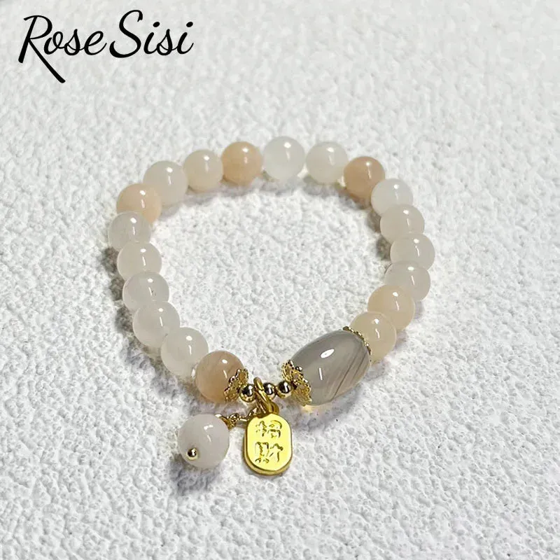 Rose sisi New Chinese style crystal bracelet for women color  jewelry handmade women's bracelet transfer present for gift