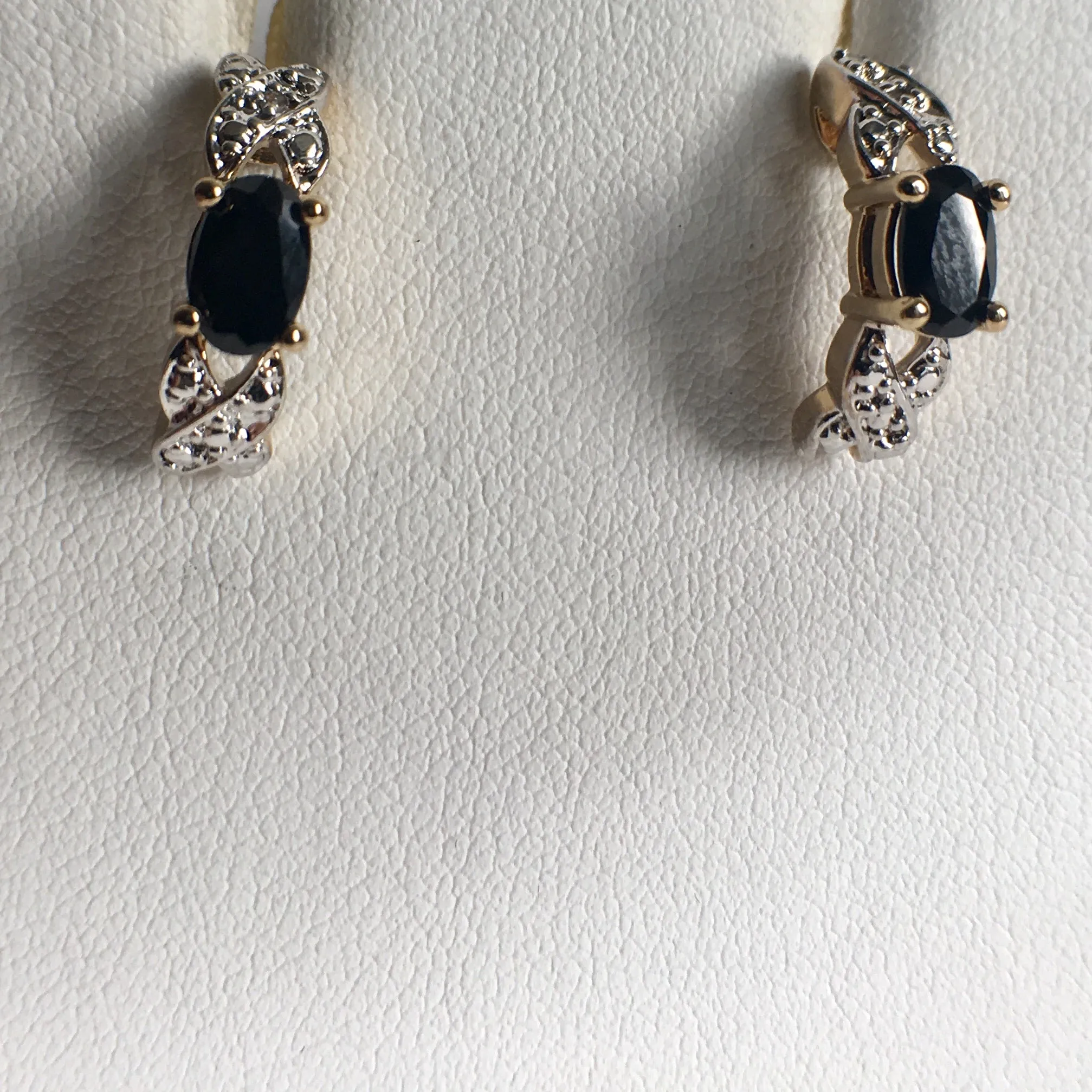 Sapphire and Diamond Earrings
