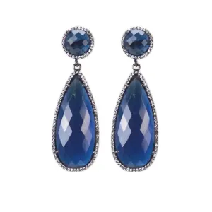 Sapphire Blue Drop Earrings