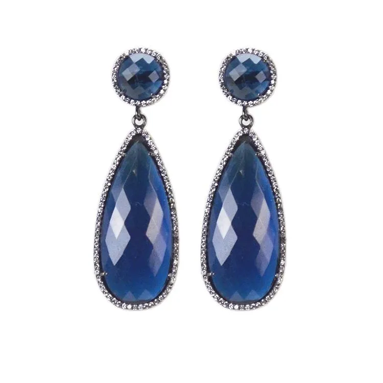 Sapphire Blue Drop Earrings