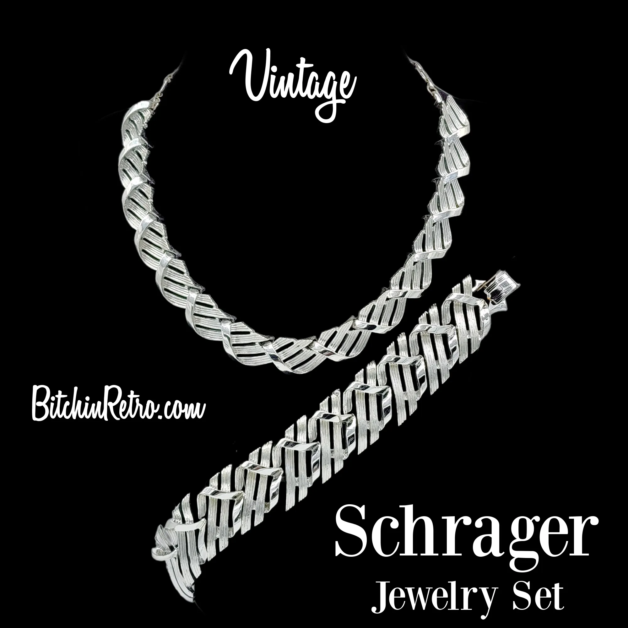 Schrager Vintage Necklace and Bracelet Jewelry Set