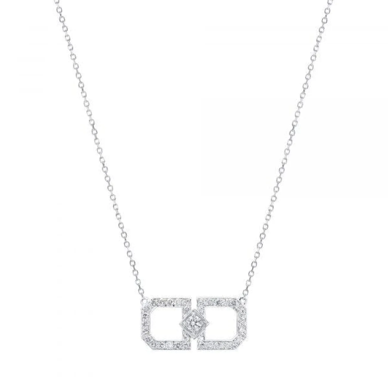 Secret Garden Deco Diamond Pendant