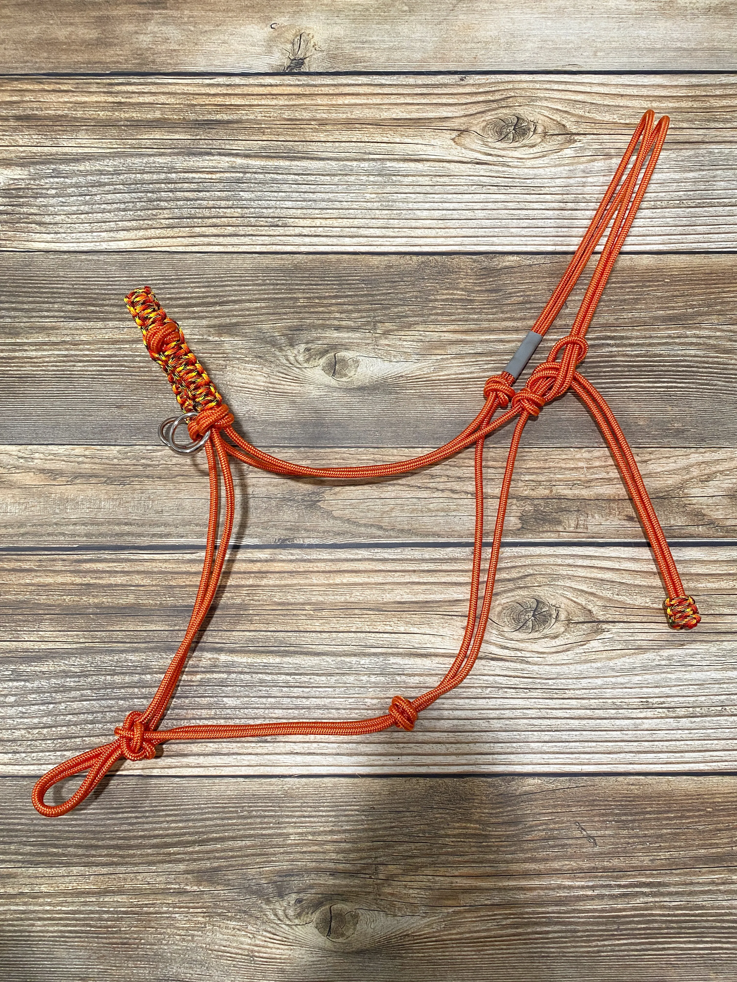 Sidepull Rope Halter w/ Braided Noseband