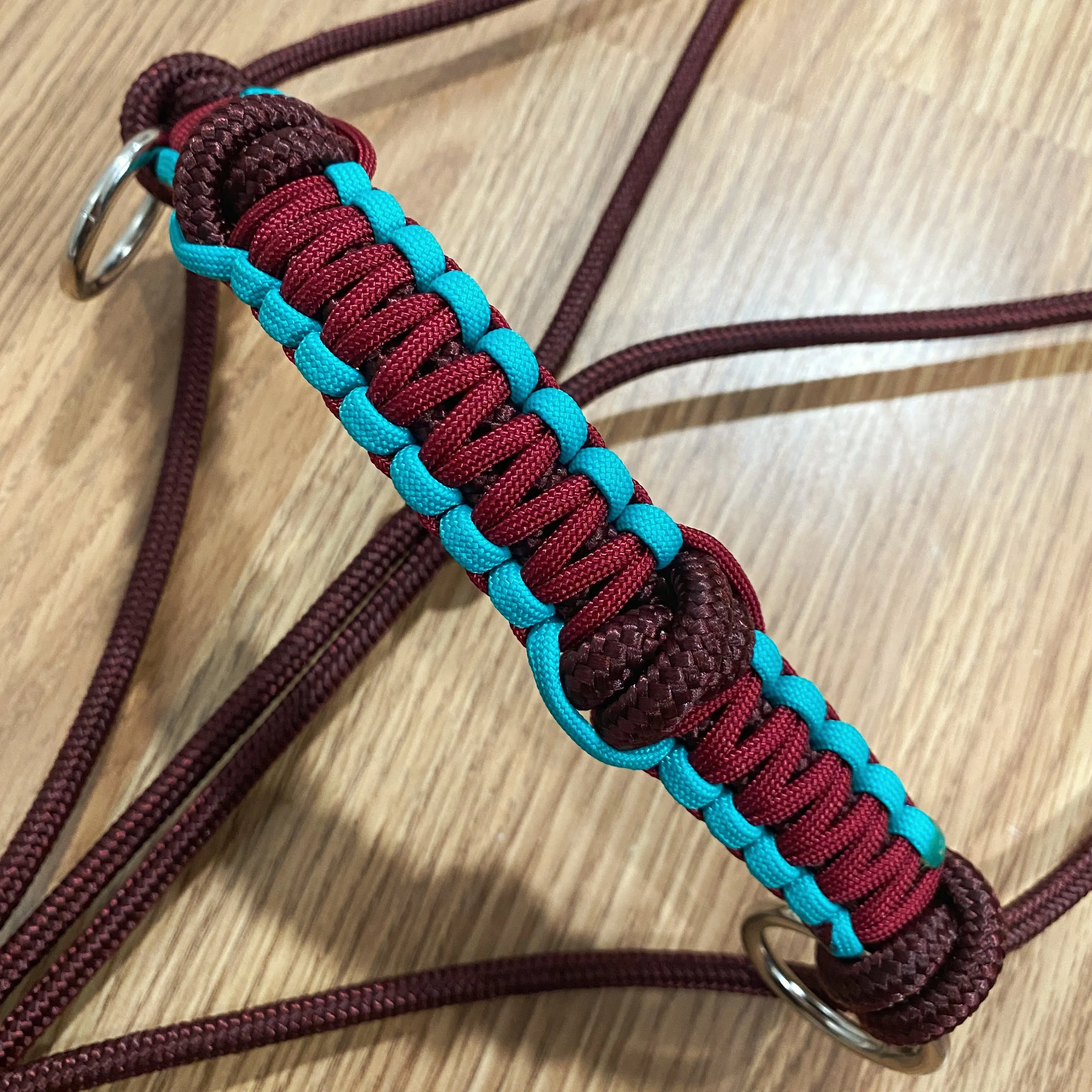 Sidepull Rope Halter w/ Braided Noseband