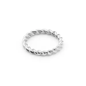 SILK & STEEL - Rope Ring SILVER