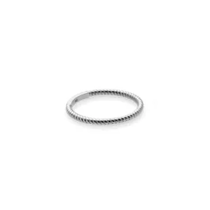 Silk   Steel | Mini Rope | Superfine | Silver | Ring | Size O