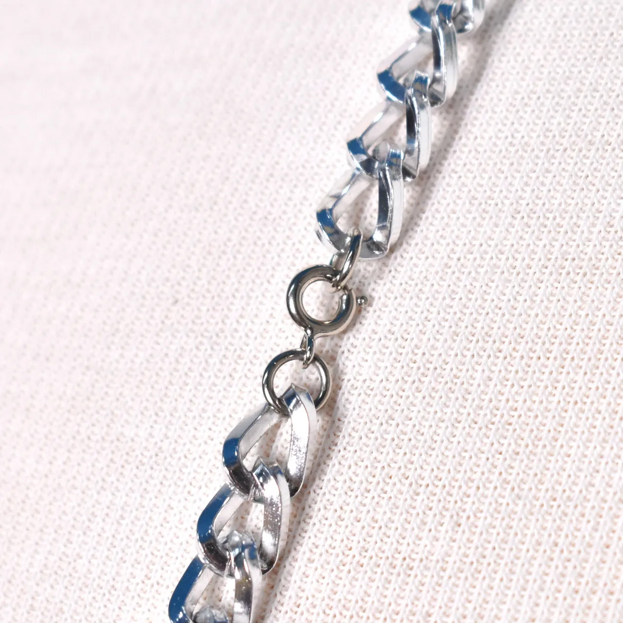 Silver Double Necklace Set