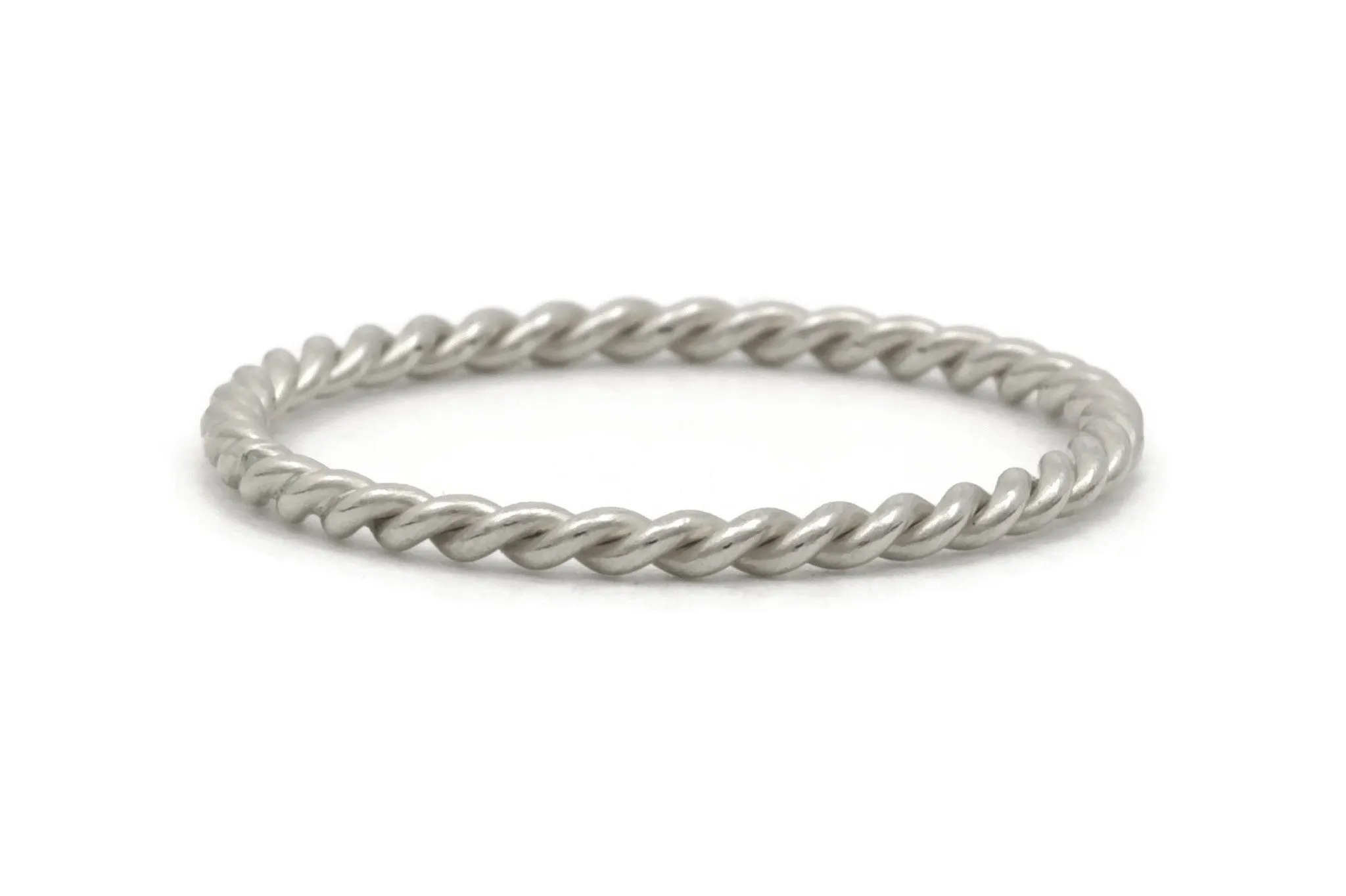 Silver Rope Twist Ring