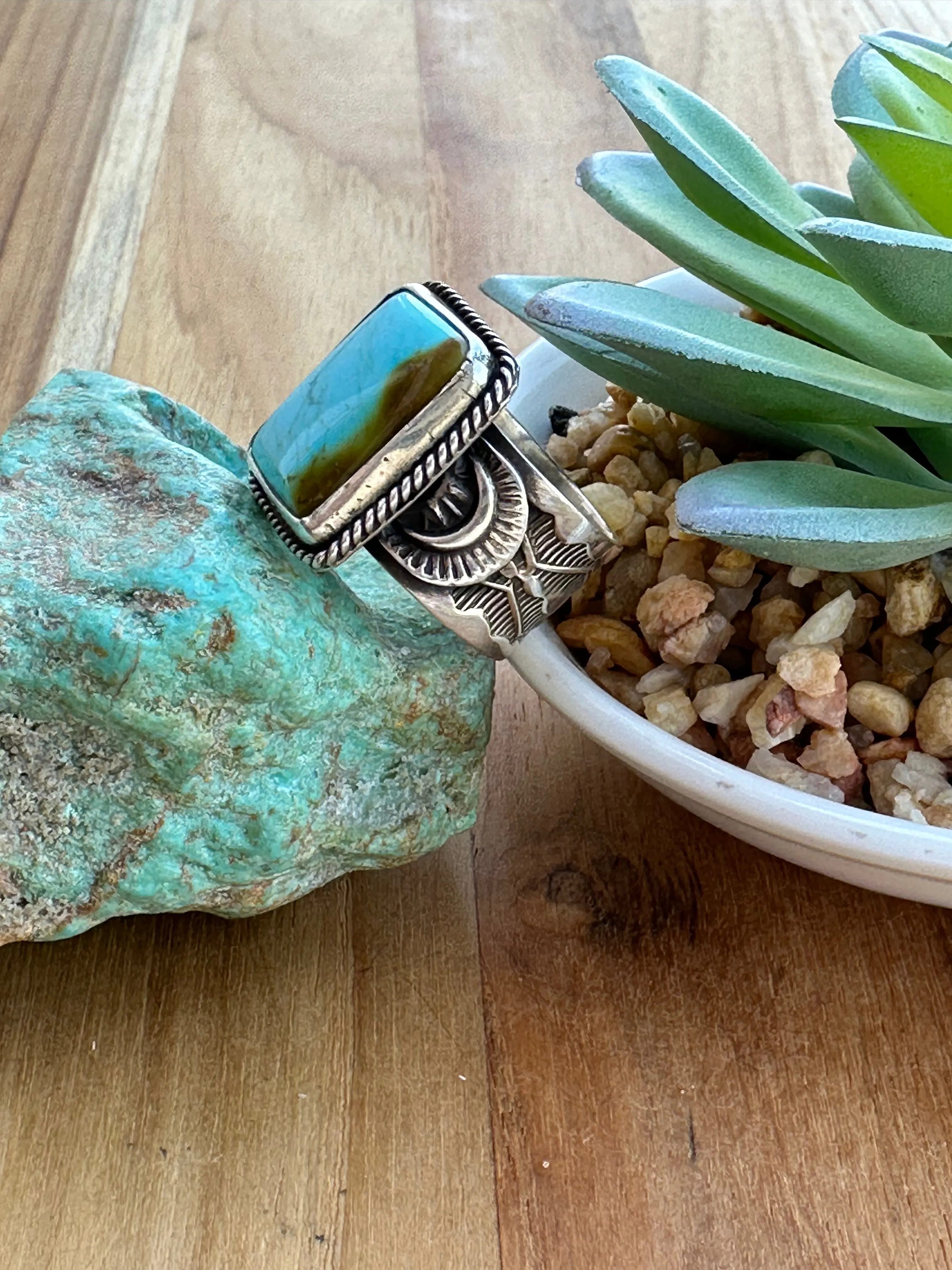 Single Stone Sunshine Reeves Kingman Ring