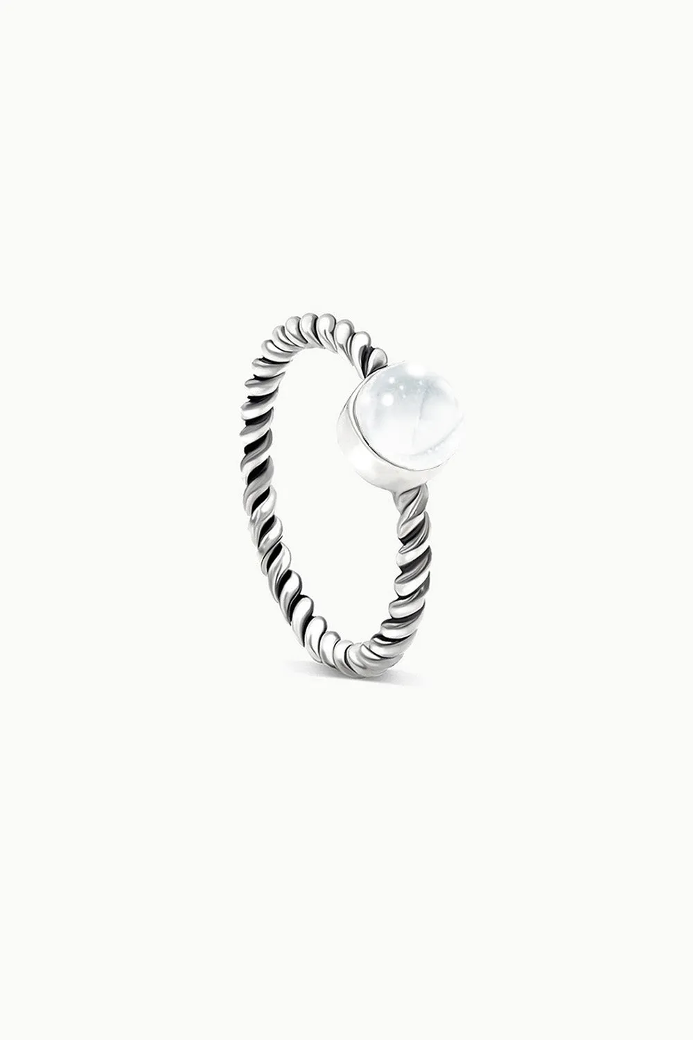 Sivalya Quartz Crystal Solitaire Ring - Bijoux