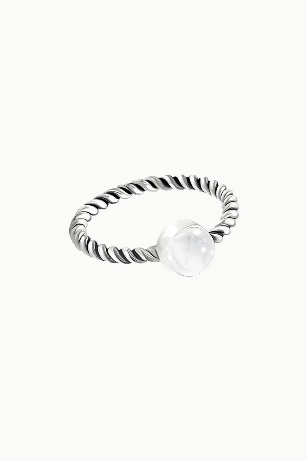Sivalya Quartz Crystal Solitaire Ring - Bijoux