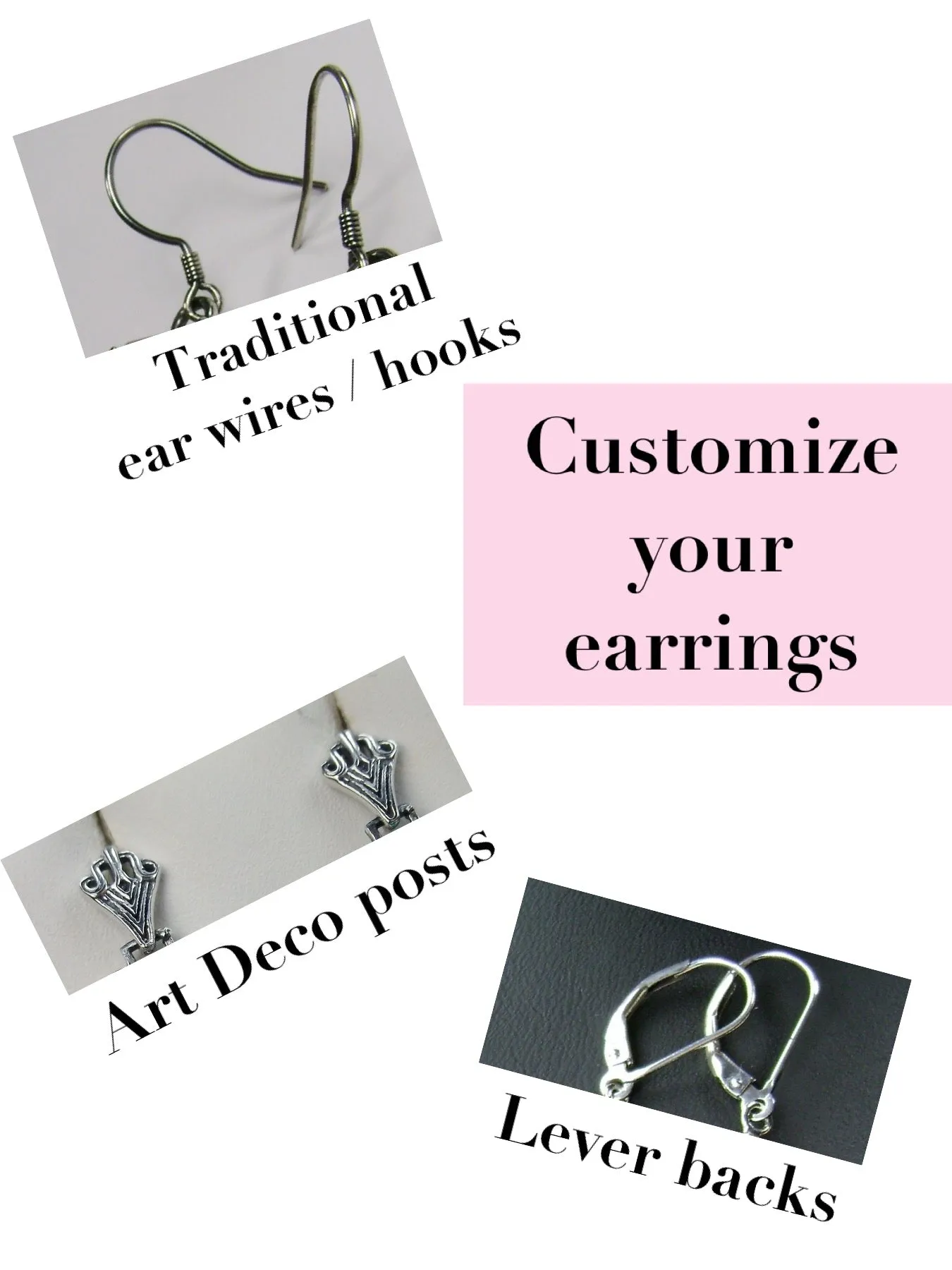 Sky Blue Jewelry Set, Oval Art Deco Set includes Ring, Earrings & Pendant #S156