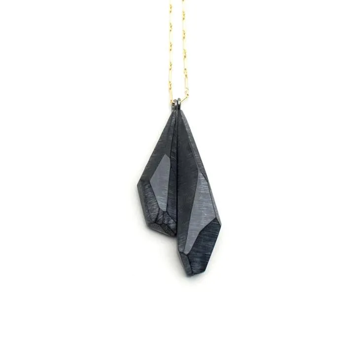 Small Black Duo Necklace