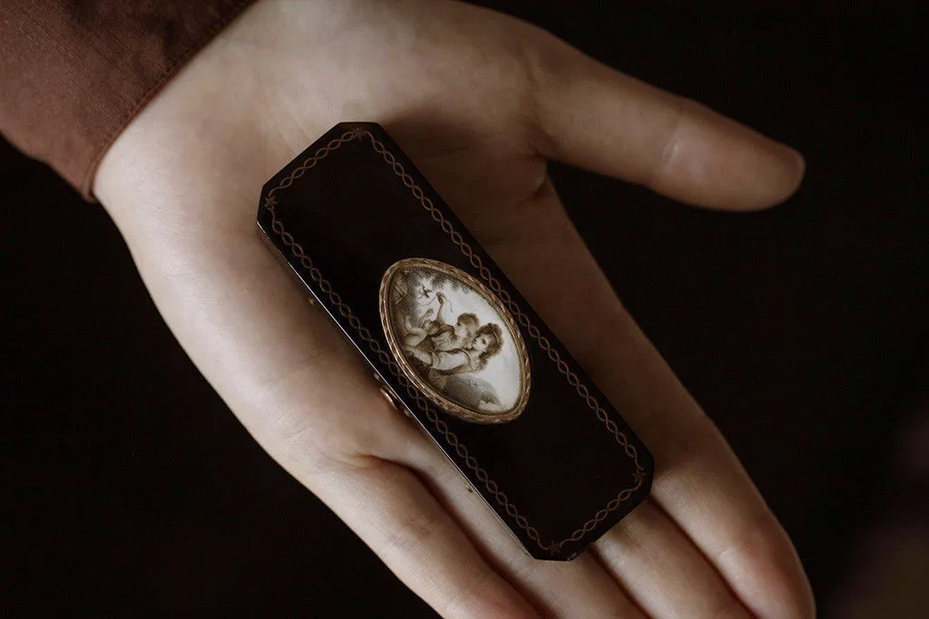 Small Georgian Case with Miniature Painting