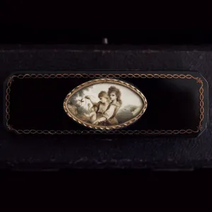 Small Georgian Case with Miniature Painting