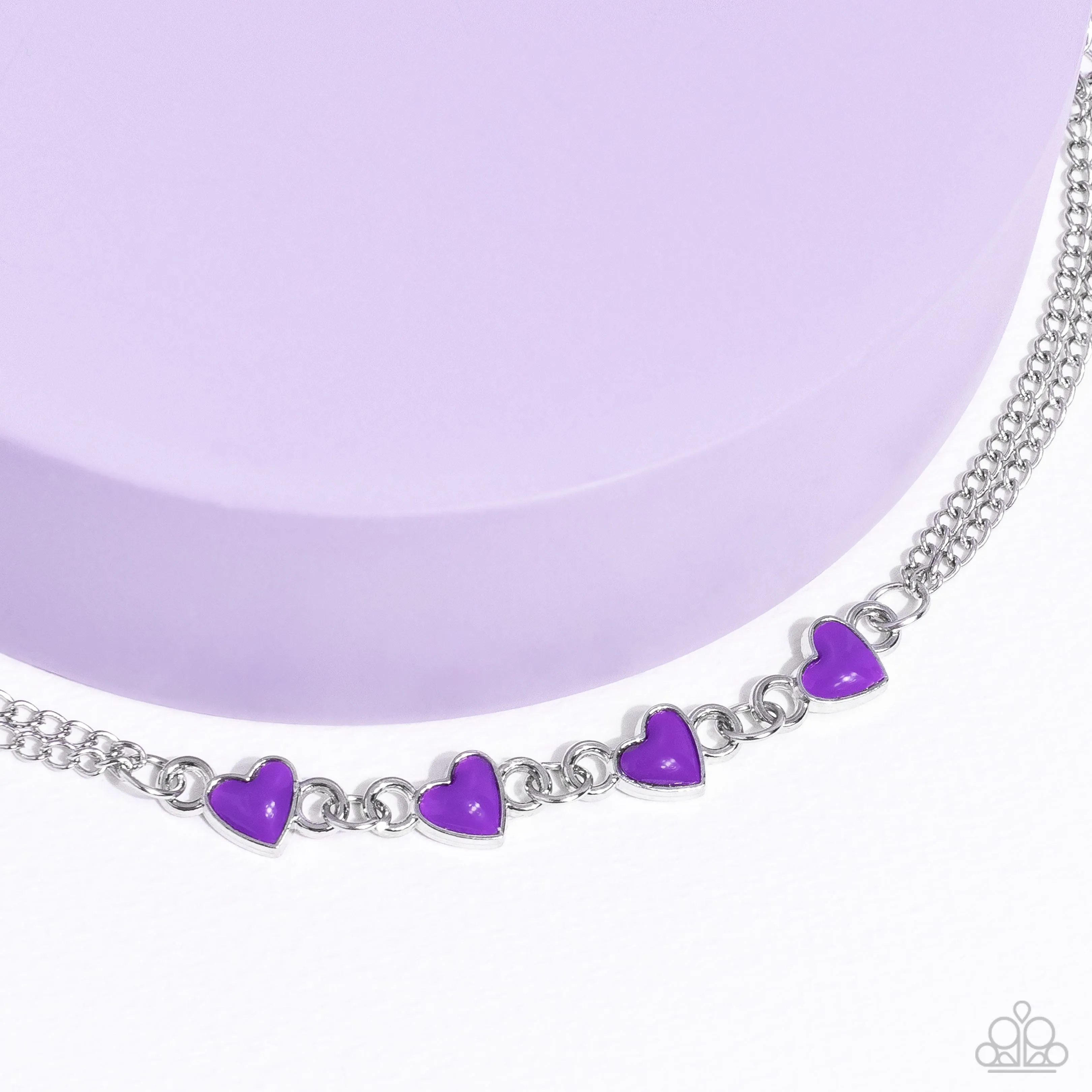 Smitten Sweethearts - Purple (Heart) Bracelet