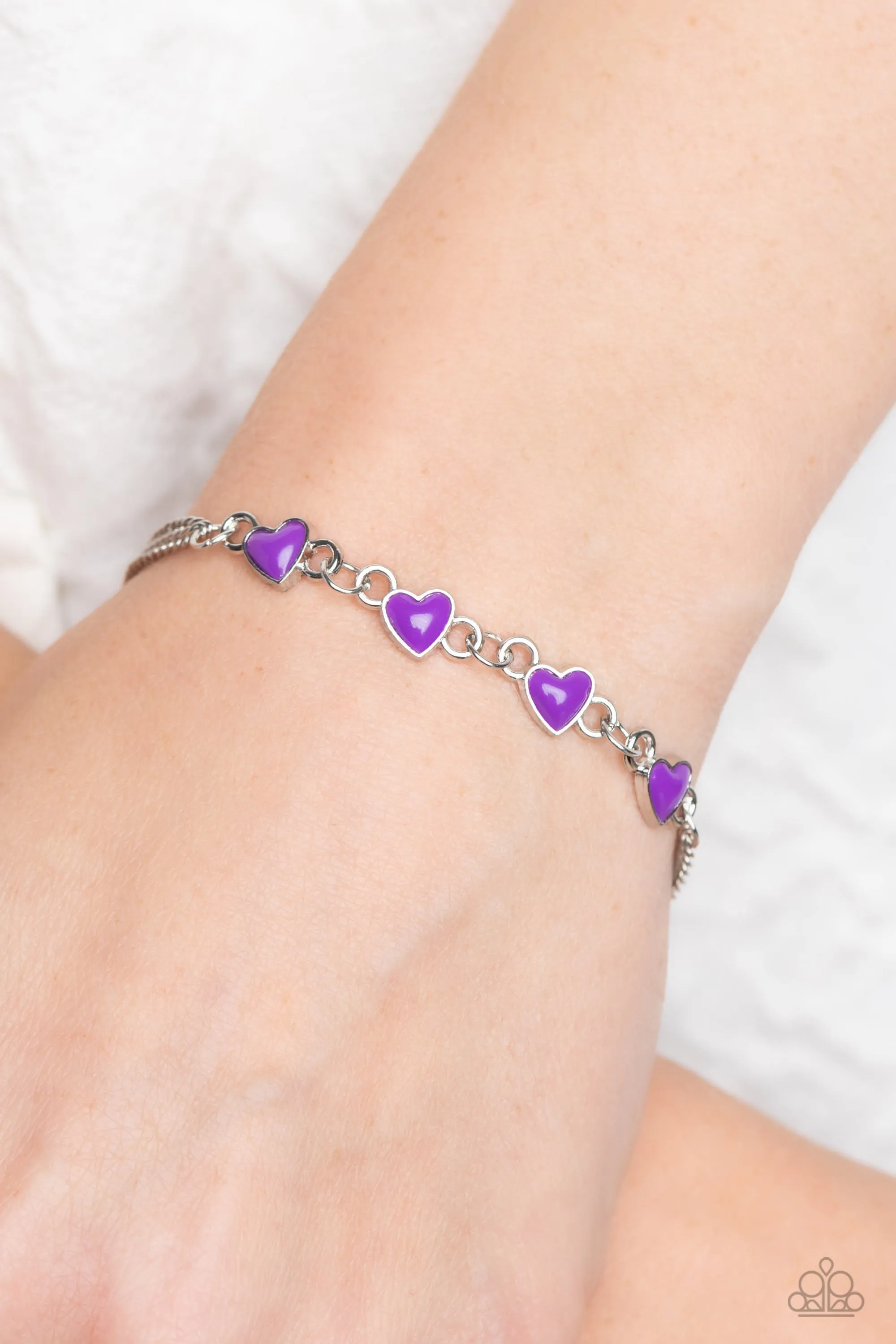 Smitten Sweethearts - Purple (Heart) Bracelet