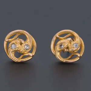 Snake Earrings | Antique Snake Earrings