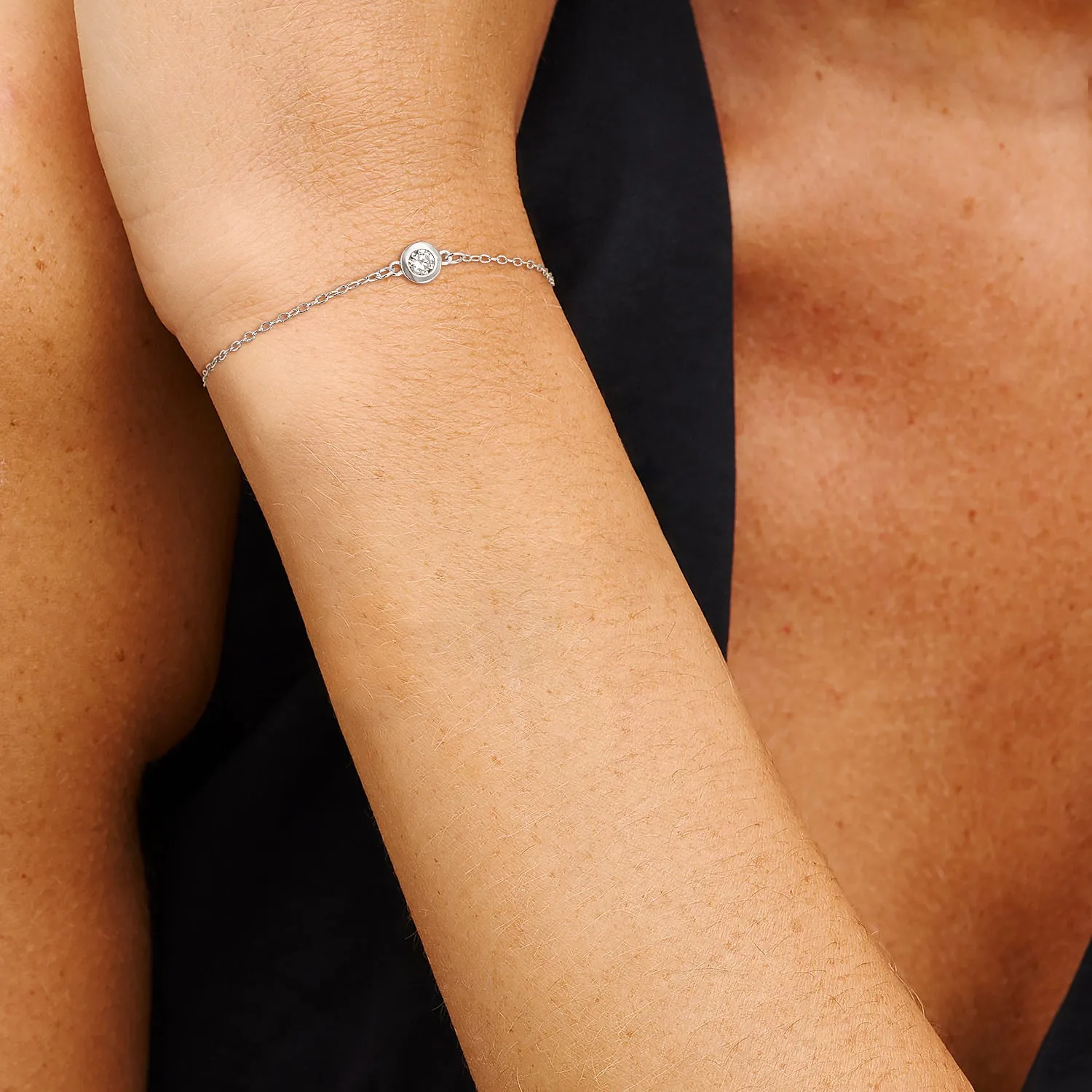 Solitaire Birthstone Bracelet