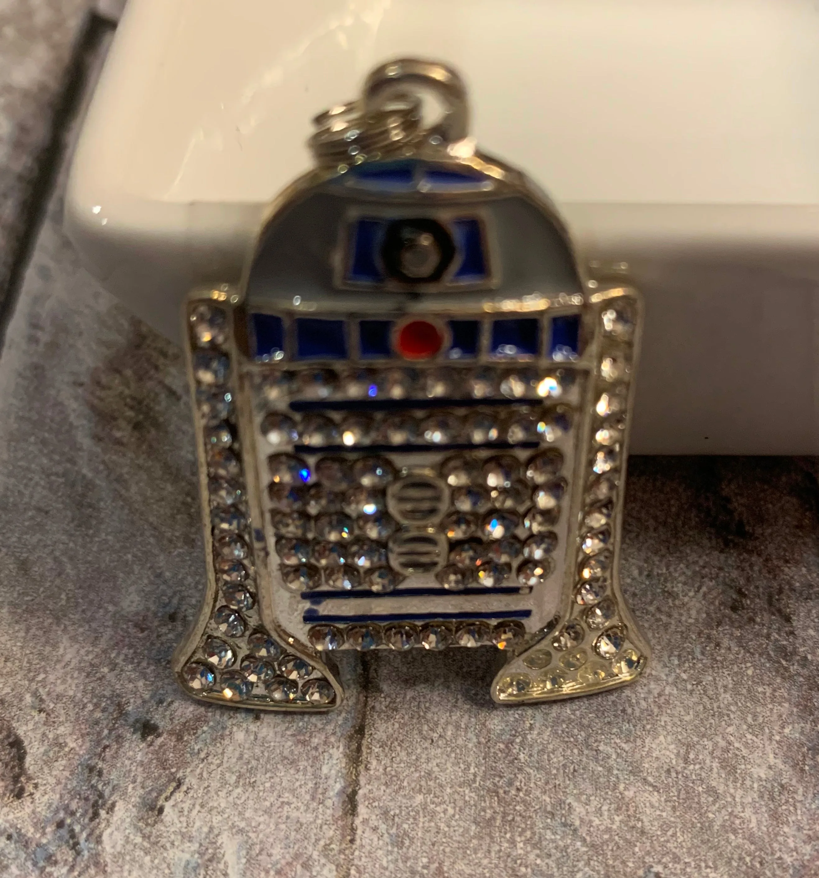 Star Wars R2D2 Rhinestone Pendant
