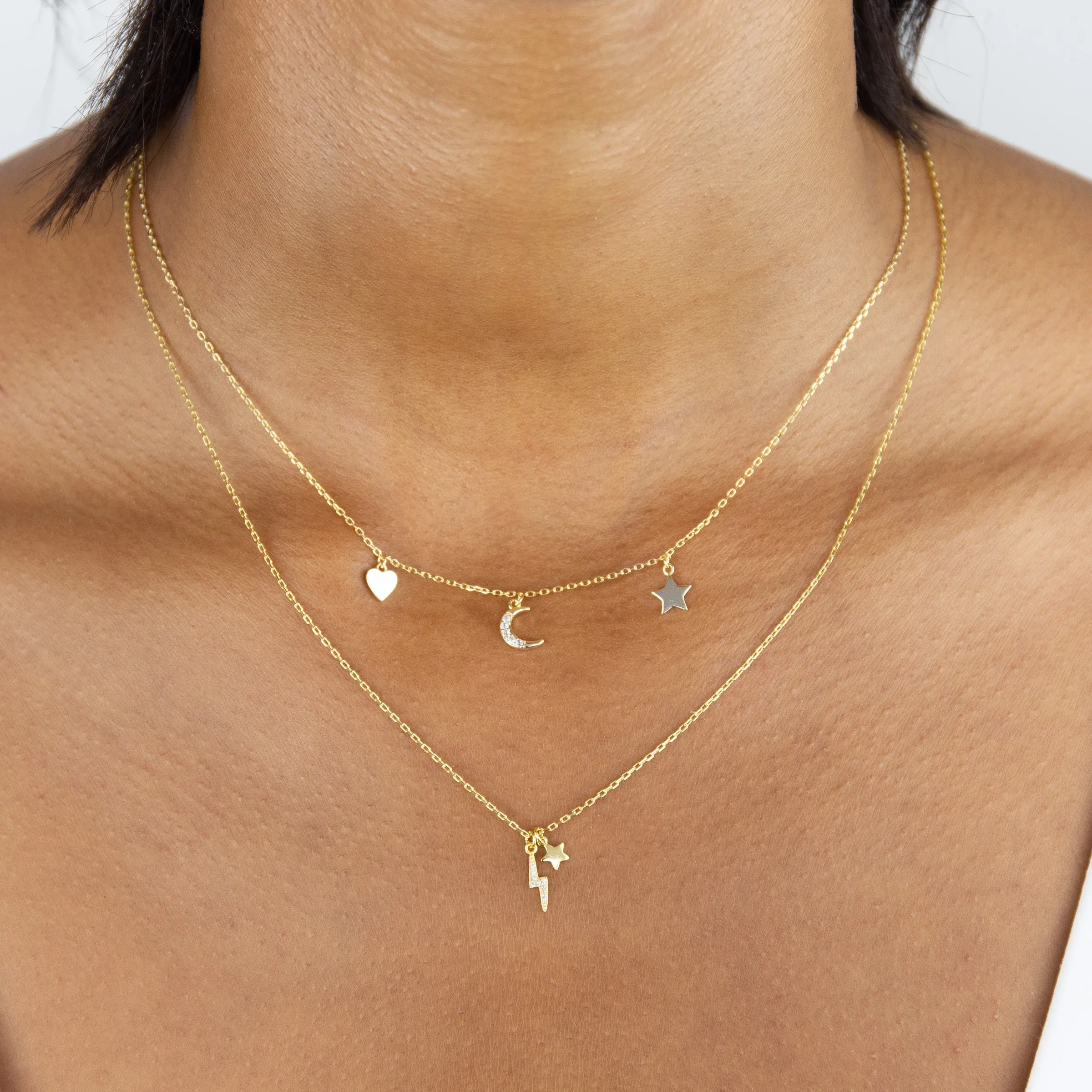 Star X Lightning Necklace