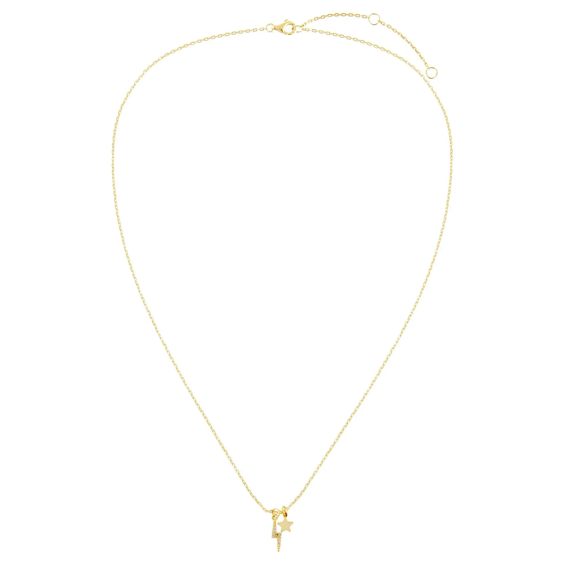 Star X Lightning Necklace
